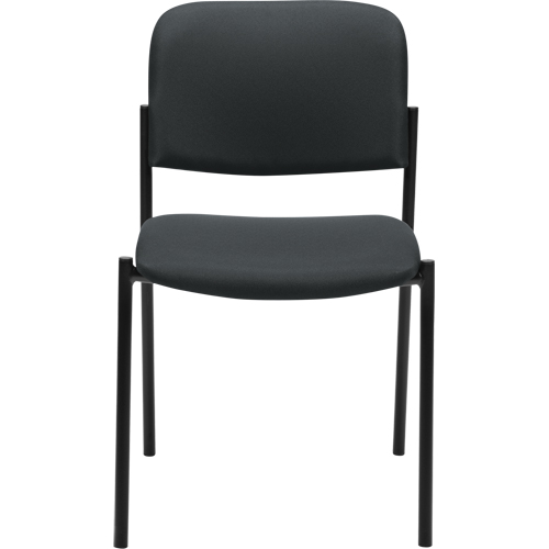 Armless Stacking Chairs, Fabric, 32" High, 300 lbs. Capacity, Charcoal M & M Nord Ouest Inc