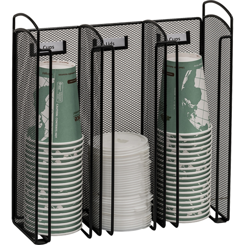 Onyx Cup & Lid Holder Organizer M & M Nord Ouest Inc