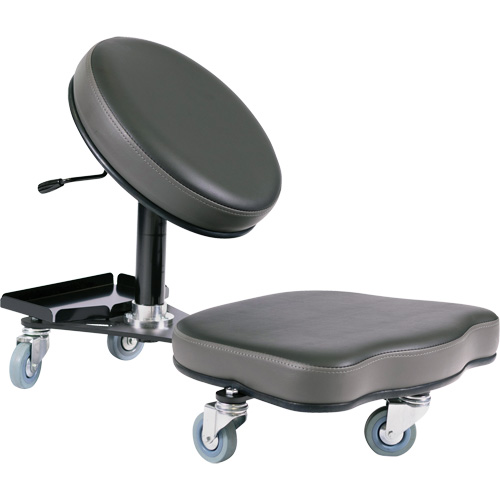 Chaise ergonomique Flex, Vinyle, Noir/gris M & M Nord Ouest Inc