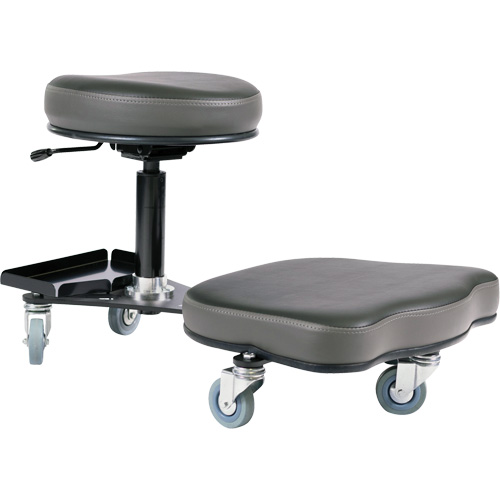 Chaise ergonomique Flex, Vinyle, Noir/gris M & M Nord Ouest Inc