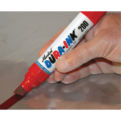 Marqueur Dura-Ink 200, Ciseau, Bleu M & M Nord Ouest Inc