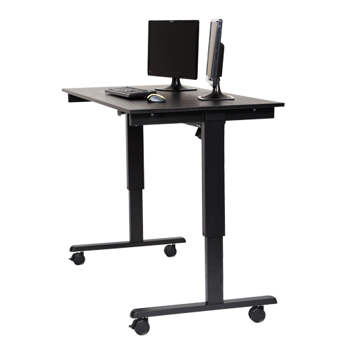 Bureau ajustable pour travail debout, , 45-1/4" h x 29-1/2" p, Noir M & M Nord Ouest Inc