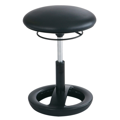 Twixt Ergonomic Chair, Stationary, Adjustable, 17" - 22", Polyester Mesh Seat, Black M & M Nord Ouest Inc
