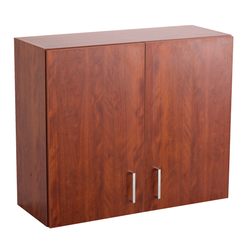 Modular Wall Cabinet, 30" H x 36" W x 15" D, 1 Shelves, Melamine, Mahogany M & M Nord Ouest Inc