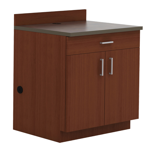 Modular Base Cabinet, Melamine, 39" H x 36" W x 25" D, Mahogany M & M Nord Ouest Inc