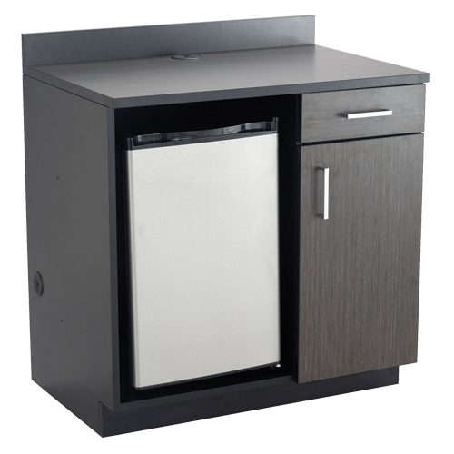 Modular Cabinet, Melamine, 39" H x 36" W x 25" D, Asian Night/Black M & M Nord Ouest Inc