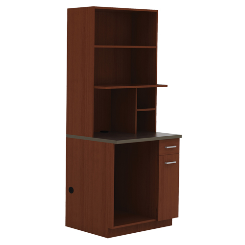 Modular Cabinet, Melamine, 39" H x 36" W x 25" D, Mahogany M & M Nord Ouest Inc