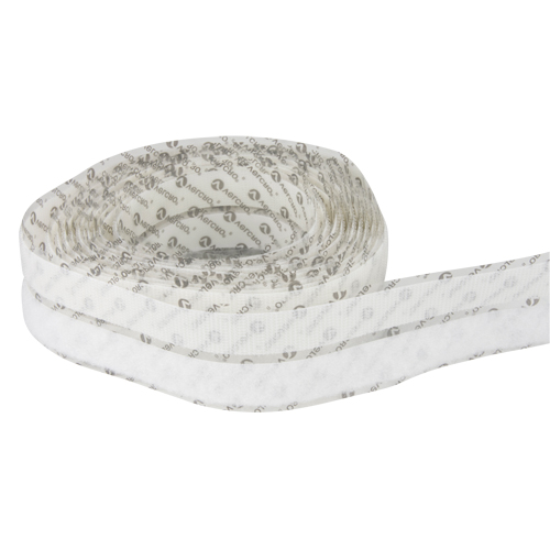 Attache, Boucle et crochet, 15' x 3/4", Adh&eacute;sif, Blanc M & M Nord Ouest Inc