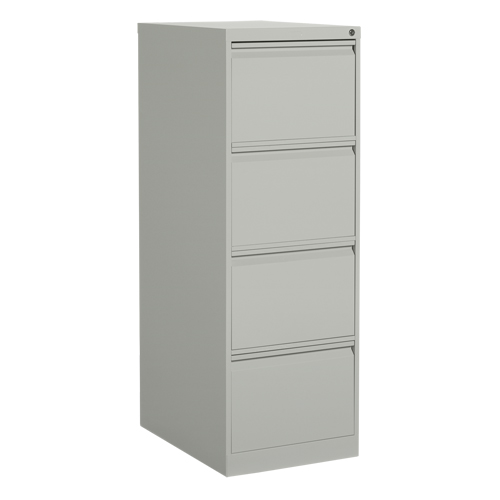 Vertical Filing Cabinet, Steel, 4 Drawers, 18-1/7" W x 25" D x 52" H, Grey M & M Nord Ouest Inc