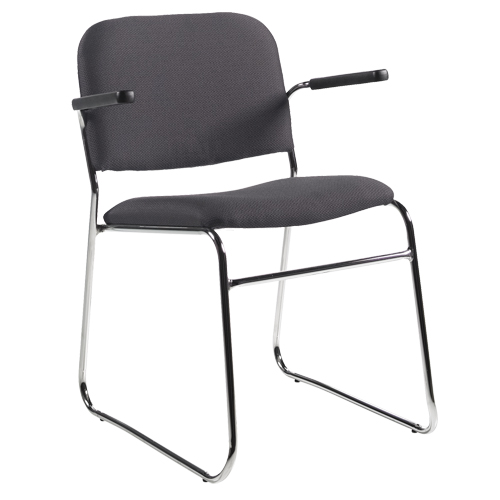 Chaise, Tissu, Hauteur 30", Capacit&eacute; 200 lb, Noir M & M Nord Ouest Inc