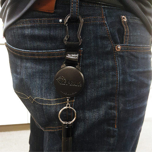 Mousqueton porte-cl&eacute;s r&eacute;tractable Securit, Polycarbonate, C&acirc;ble 28", Fixation Mousqueton M & M Nord Ouest Inc