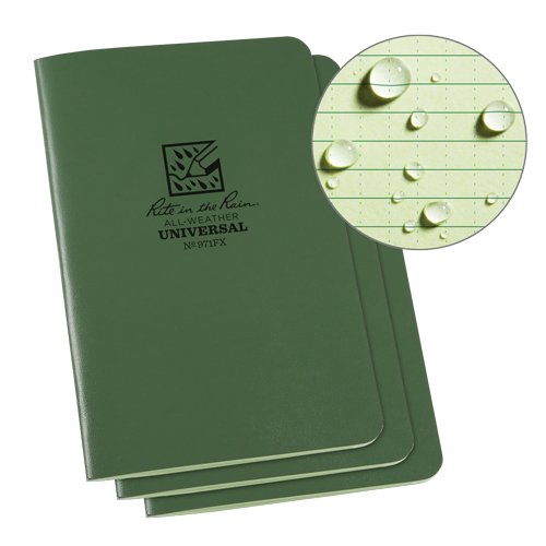 Carnet de notes, Couverture souple, Vert, 48 Pages, 4-5/8" , 7"  M & M Nord Ouest Inc