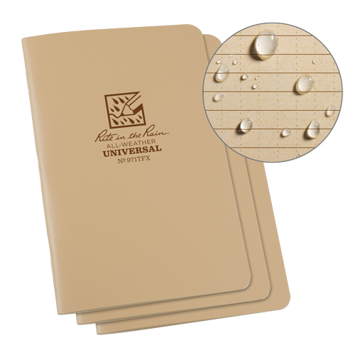 Notebook, Soft Cover, Tan, 48 Pages, 4-5/8" W x 7" L M & M Nord Ouest Inc