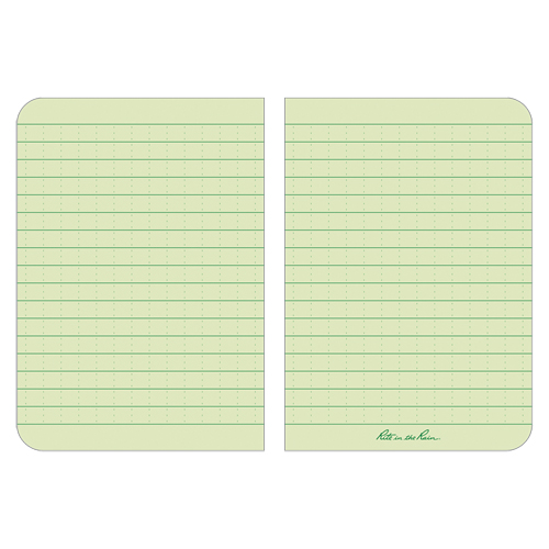Memo Book, Soft Cover, Green, 112 Pages, 3-1/2" W x 5" L M & M Nord Ouest Inc