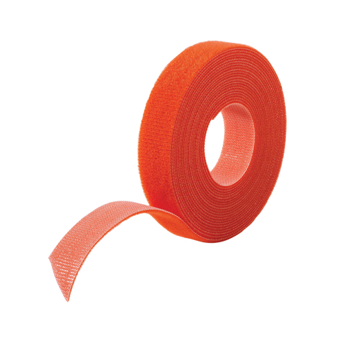 One-Wrap&reg; Cable Management Tape, Hook & Loop, 25 yds x 5/8", Self-Grip, Orange M & M Nord Ouest Inc