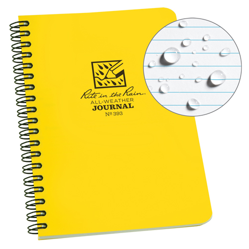 Side-Spiral Notebook, Soft Cover, Yellow, 64 Pages, 4-5/8" W x 7" L M & M Nord Ouest Inc