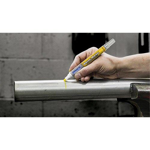 Brite-Mark&reg; Medium Tip Paint Marker, Liquid, Yellow M & M Nord Ouest Inc