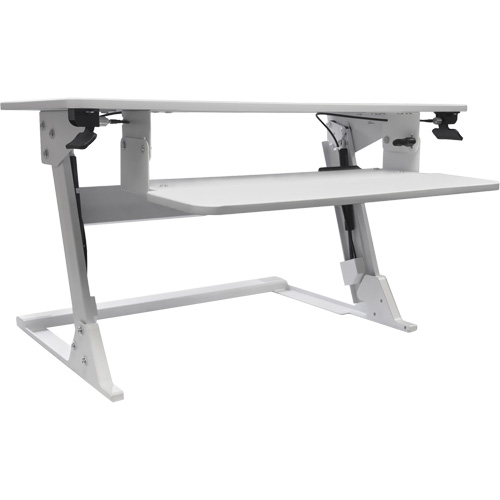 Goya Sit-Stand Workstation, Desktop Unit, 21" H x 35-2/5" W x 24" D, White M & M Nord Ouest Inc