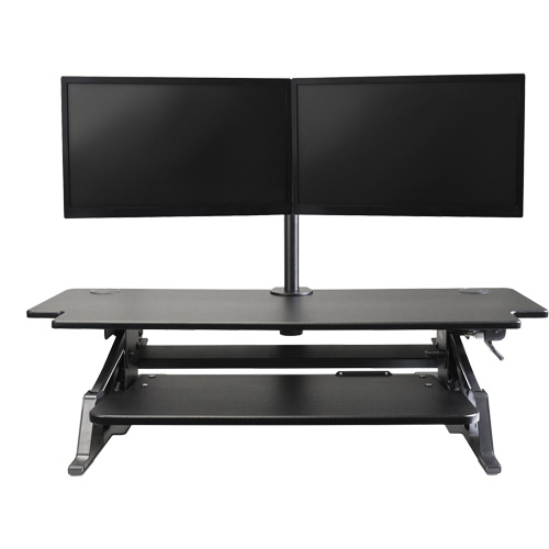 Goya Sit-Stand Workstation, Desktop Unit, 20" H x 42" W x 16" D, Black M & M Nord Ouest Inc