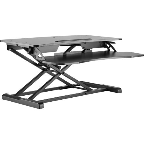 Poste de travail assis-debout Goya, Mod&egrave;le de bureau, 22" h x 31-1/2" la x 24" p, Noir M & M Nord Ouest Inc