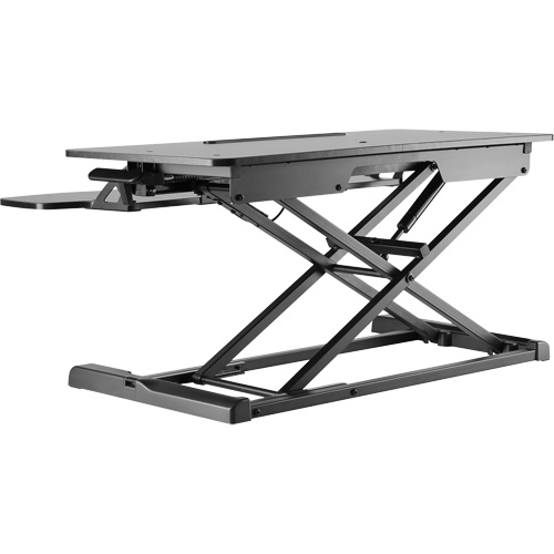 Poste de travail assis-debout Goya, Mod&egrave;le de bureau, 22" h x 31-1/2" la x 24" p, Noir M & M Nord Ouest Inc