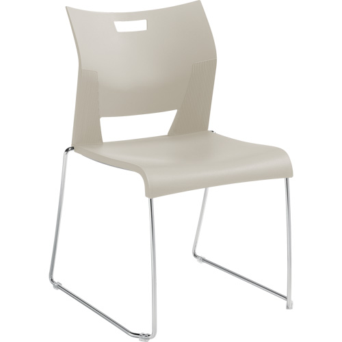 Chaise de formation sans bras Duet, Plastique, Hauteur 33-1/4", Capacit&eacute; 350 lb, Blanc M & M Nord Ouest Inc