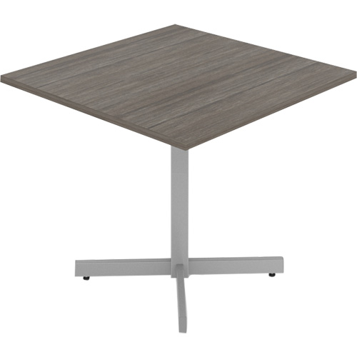 Tables de caf&eacute;t&eacute;ria, 36" lo x 36" la x 29-1/2" h, Dessus de 1", Stratifi&eacute;, Gris/Blanc M & M Nord Ouest Inc