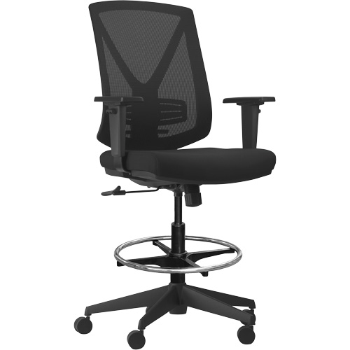 Chaise ajustable &agrave; basculement synchronis&eacute; s&eacute;rie Activ, Tissu/Mailles, Noir, Capacit&eacute; 275 lb M & M Nord Ouest Inc