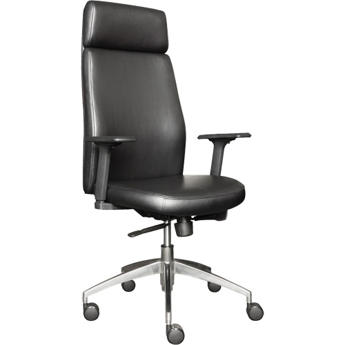 Fauteuil de cadre &agrave; dossier &eacute;lev&eacute; s&eacute;rie Activ, Polyur&eacute;thane/Vinyle, Noir, Capacit&eacute; 275 lb M & M Nord Ouest Inc