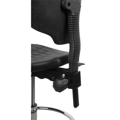 Heavy-Duty Ergonomic Stool, Stationary, Adjustable, 39” - 48”, Polyurethane Seat, Black M & M Nord Ouest Inc