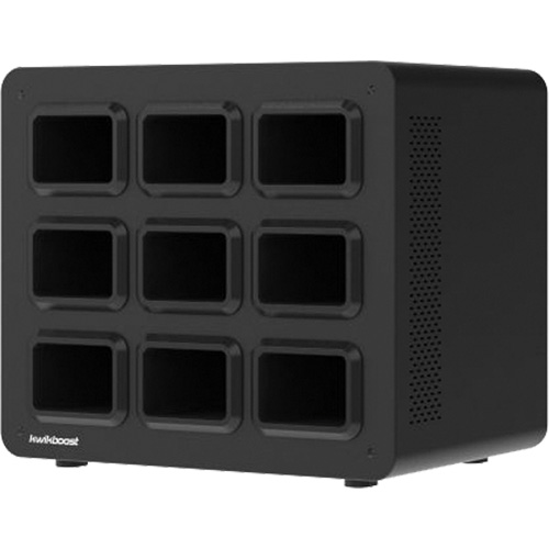 Base de poste de recharge KwikBoost EdgePower pour 9 batteries M & M Nord Ouest Inc