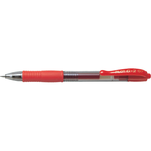 Stylo &agrave; encre gel G2, Rouge, 0,7 mm, R&eacute;tractable M & M Nord Ouest Inc