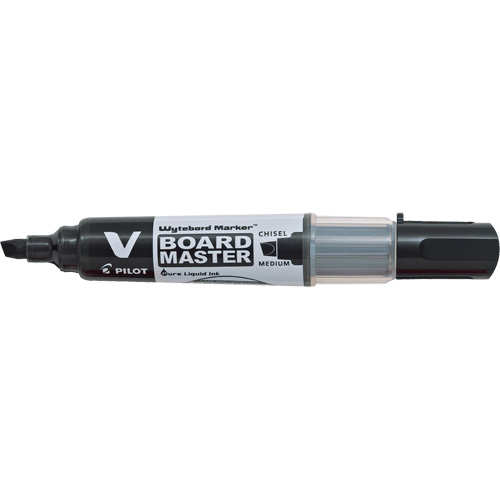 Marqueur effaçable &agrave; sec Vboard Master, Noir, Pointe Ciseau M & M Nord Ouest Inc