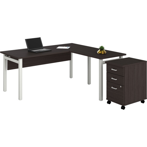 Bureau en "L" avec caisson Newland M & M Nord Ouest Inc