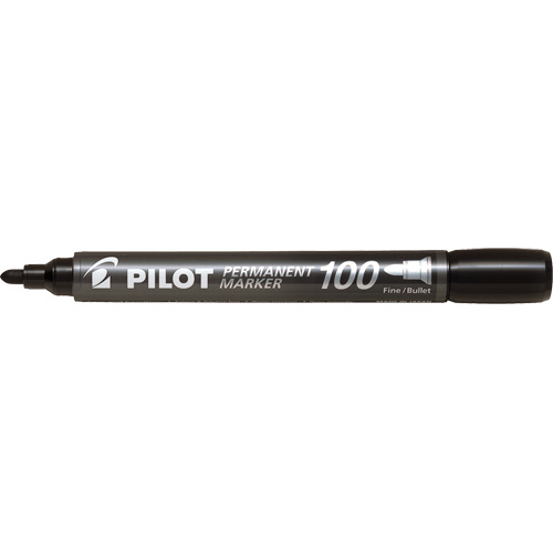 Pilot 100 Permanent Marker, Bullet, Black M & M Nord Ouest Inc