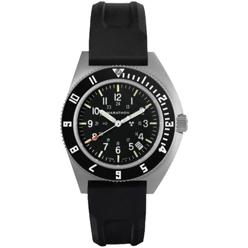 Steel Navigator with Date on Black 3-Piece Rubber Strap Kit, Digital, Battery Operated, 41 mm, Black M & M Nord Ouest Inc