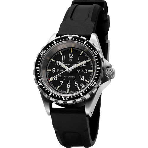 Montre Steel Navigator avec date sur ensemble bracelet en caoutchouc noir de trois morceaux, Num&eacute;rique, &agrave; piles, 36 mm, Noir M & M Nord Ouest Inc