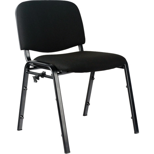 Chaises empilables, Tissu, Hauteur 32", Capacit&eacute; 250 lb, Noir M & M Nord Ouest Inc
