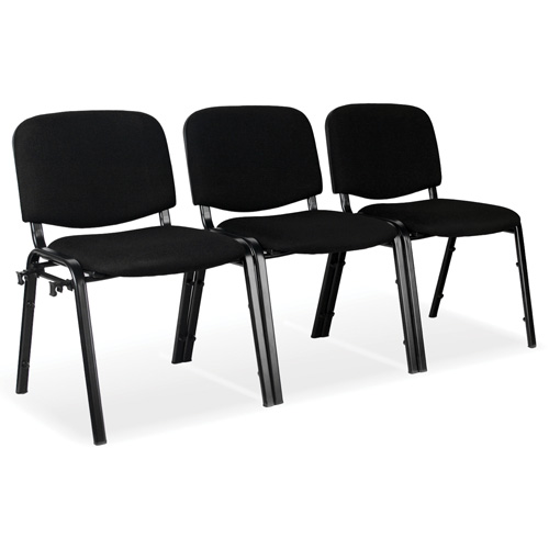 Chaises empilables, Tissu, Hauteur 32", Capacit&eacute; 250 lb, Noir M & M Nord Ouest Inc