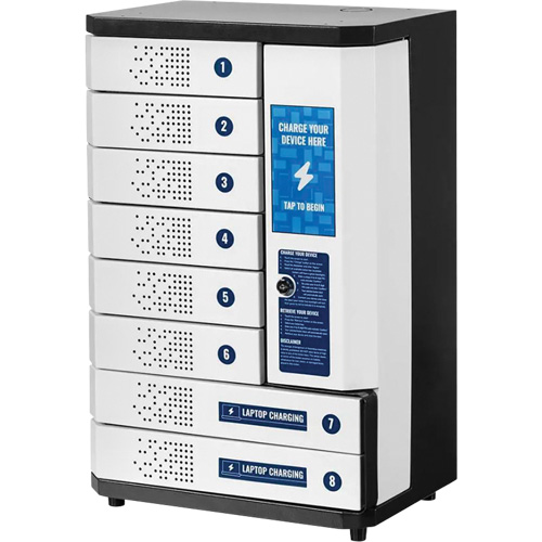 KwikBoost&reg; 8-Bay Self-Service Charging Locker M & M Nord Ouest Inc