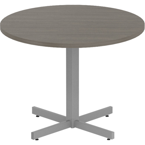 Table ronde &agrave; hauteur r&eacute;glable Newland, 36" lo x 36" la x 29" h, Dessus de 1", Stratifi&eacute;, Brun M & M Nord Ouest Inc