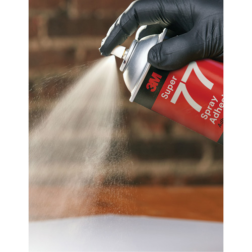 Super 77 Spray Adhesive, Clear, Aerosol Can M & M Nord Ouest Inc