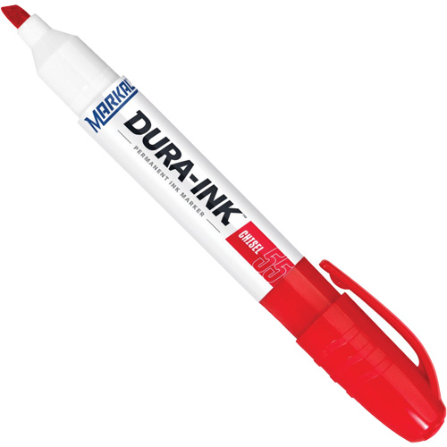Marqueur Dura-Ink no 55, Rouge, Pointe Ciseau M & M Nord Ouest Inc