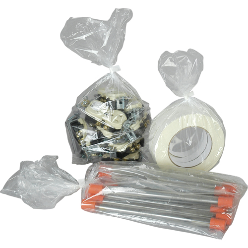 Poly Bags, Open Top, 12" x 5", 1 mils M & M Nord Ouest Inc