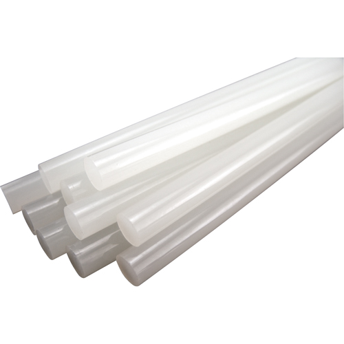 B&acirc;ton de colle, 7/16" dia x 10" lo, Transparent M & M Nord Ouest Inc