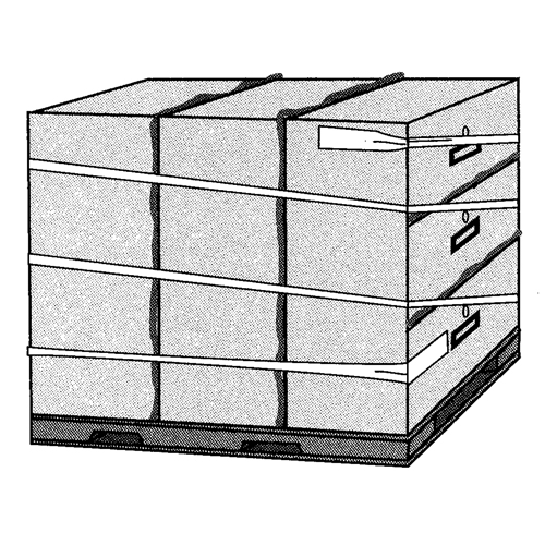 Ruban extensible, &eacute;paisseur 5 mils, 38,1 mm (1-1/2") x 55 m (180')  M & M Nord Ouest Inc