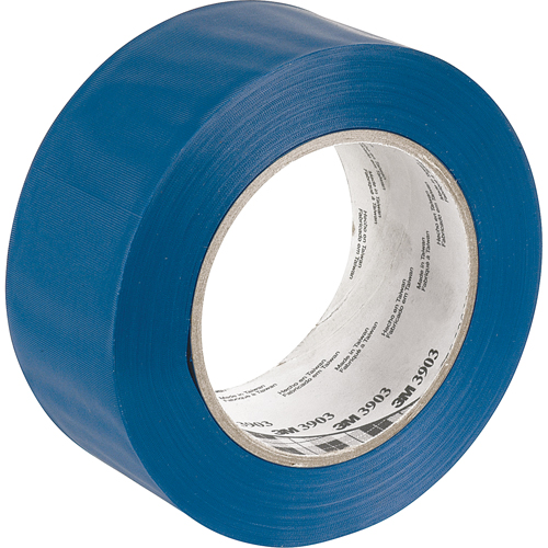 Rubans adh&eacute;sifs en vinyle 3903, 50 mm (2") la x 45,5 m (149,25') lo, 6,3 mils, Bleu M & M Nord Ouest Inc