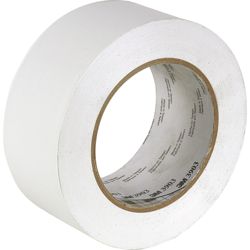 Rubans adh&eacute;sifs en vinyle 3903, 50 mm (2") la x 45,5 m (149,25') lo, 6,3 mils, Blanc M & M Nord Ouest Inc