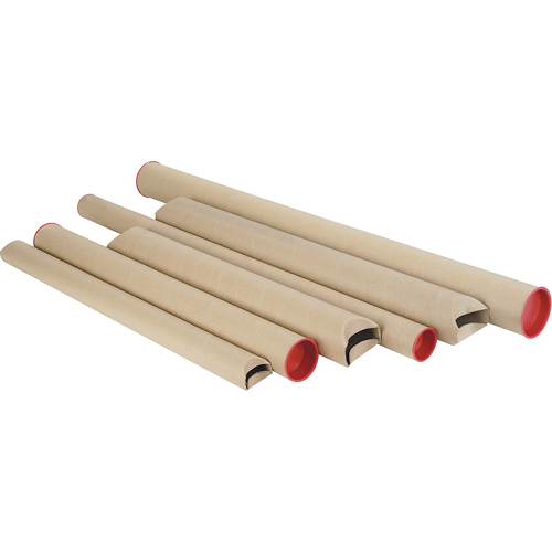 Tubes postaux Snap-Seal, Ronde, 3" la x 18" lo M & M Nord Ouest Inc