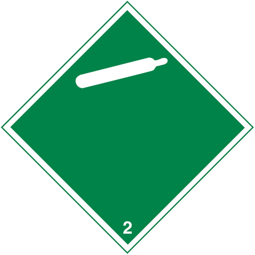 &eacute;tiquettes d'exp&eacute;dition TMD, Classe 2, Gaz, Papier M & M Nord Ouest Inc